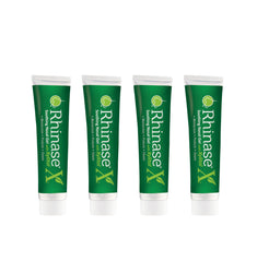 Rhinase Saline Nasal Gel 4-pack front view for daily nasal hydration.
