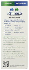 Rhinase saline spray 1oz bottle provides gentle moisture and nasal hydration