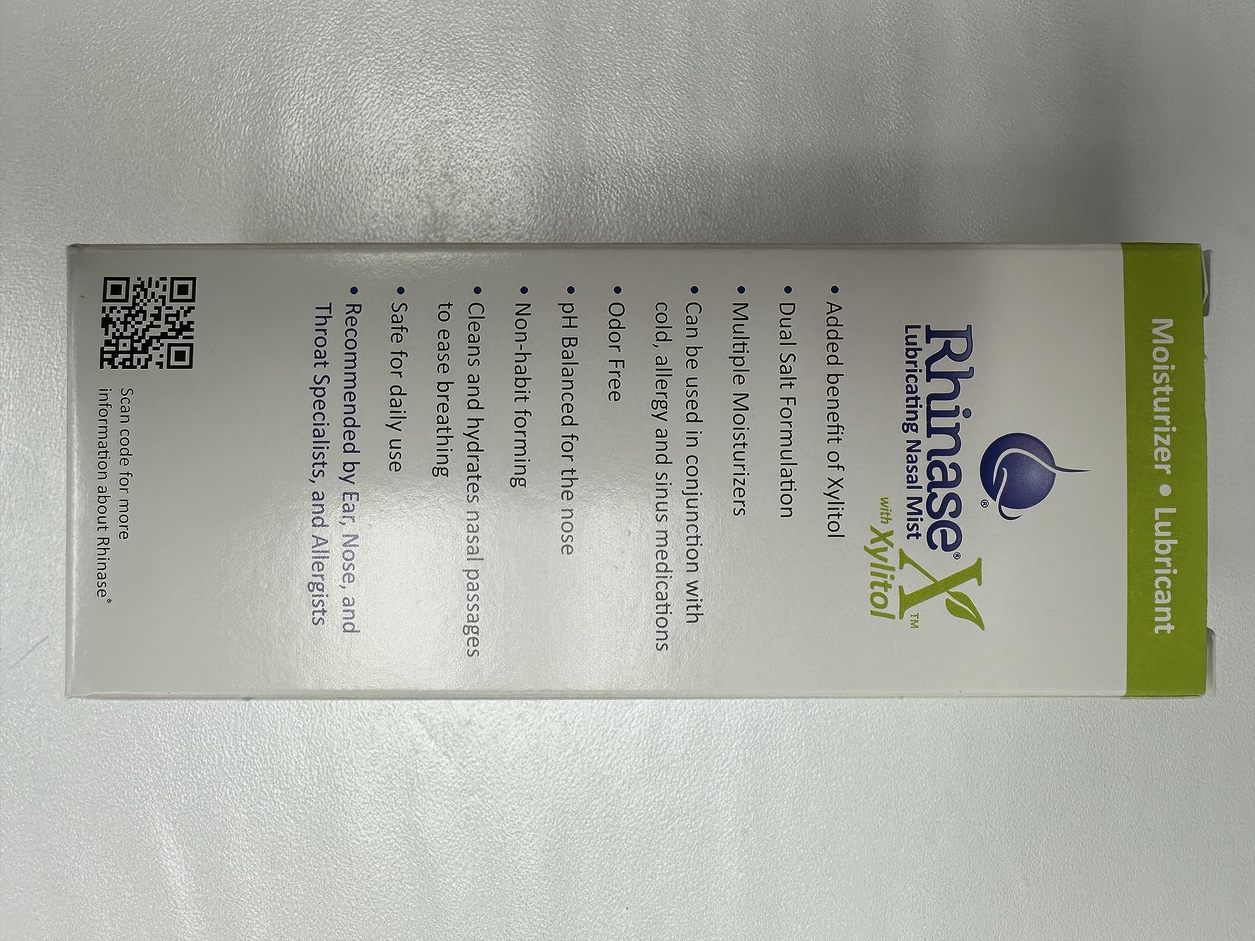 Rhinase X Mist balanced pH indicates milder impression