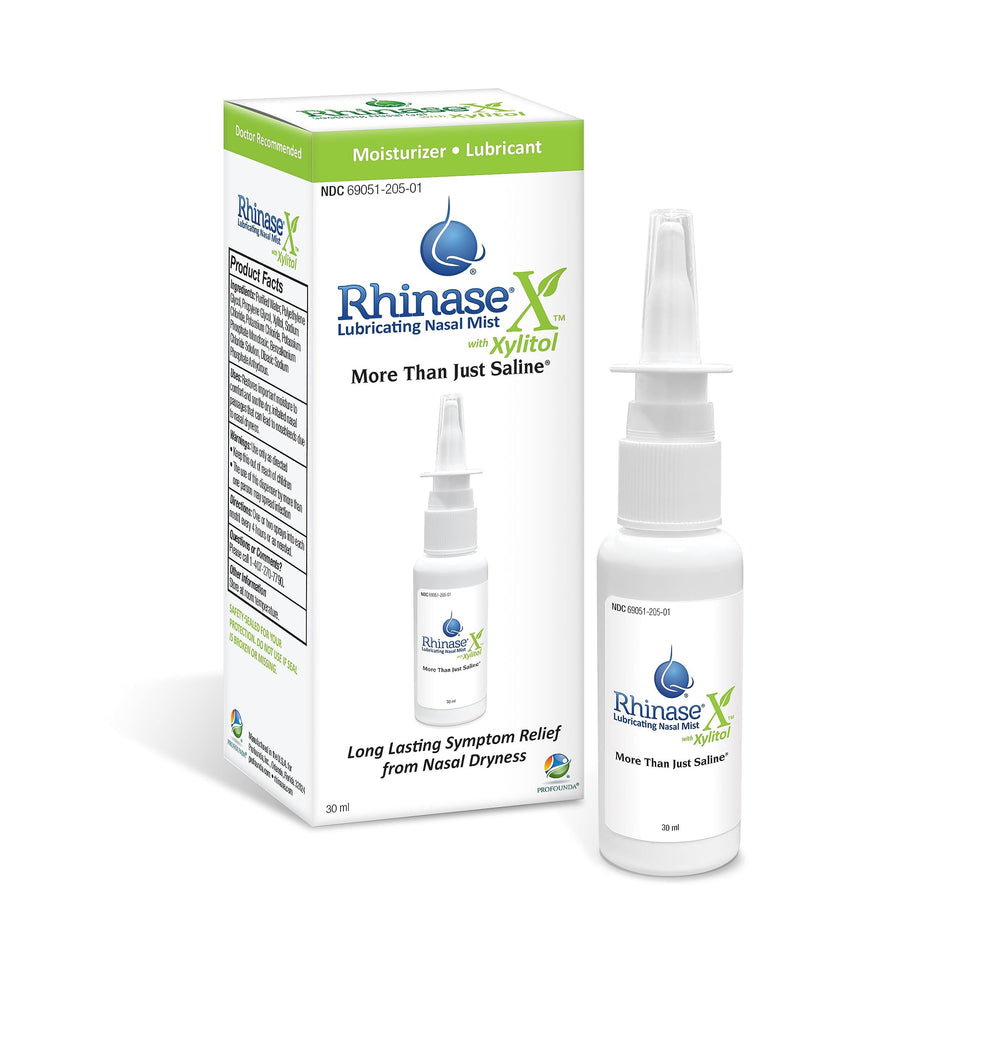 Rhinase X Mist xylitol ingredient highlight promotes nasal hydration