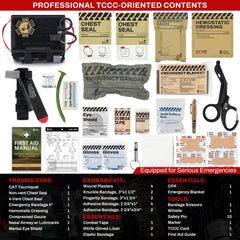 RHINO RESCUE external emergency gear organization for a tidy kit.