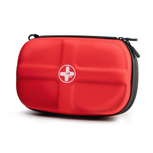 Rhino Rescue EVA kit exterior red for quick access on hikes