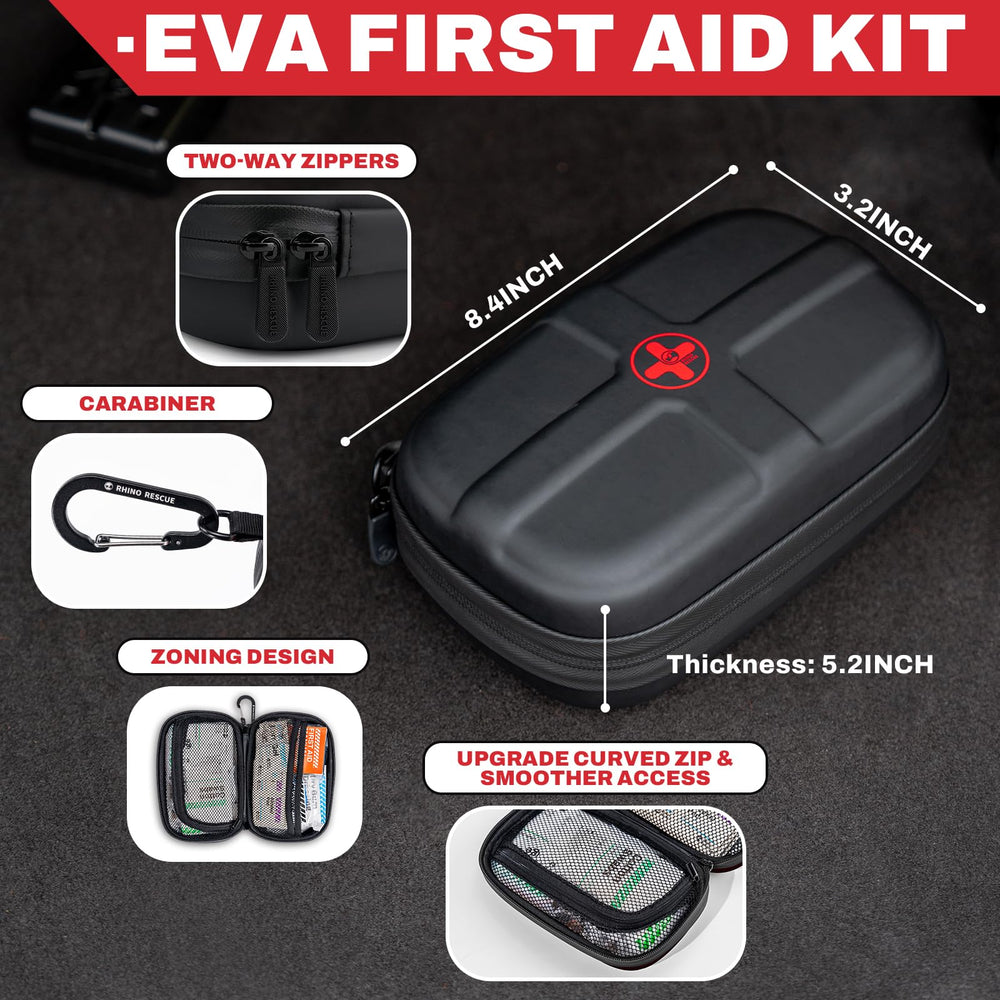RHINO RESCUE kit interior with organized, quick-access compartments