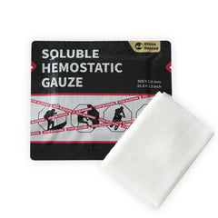 Rhino Rescue gauze forms viscous gel to aid bleeding control.