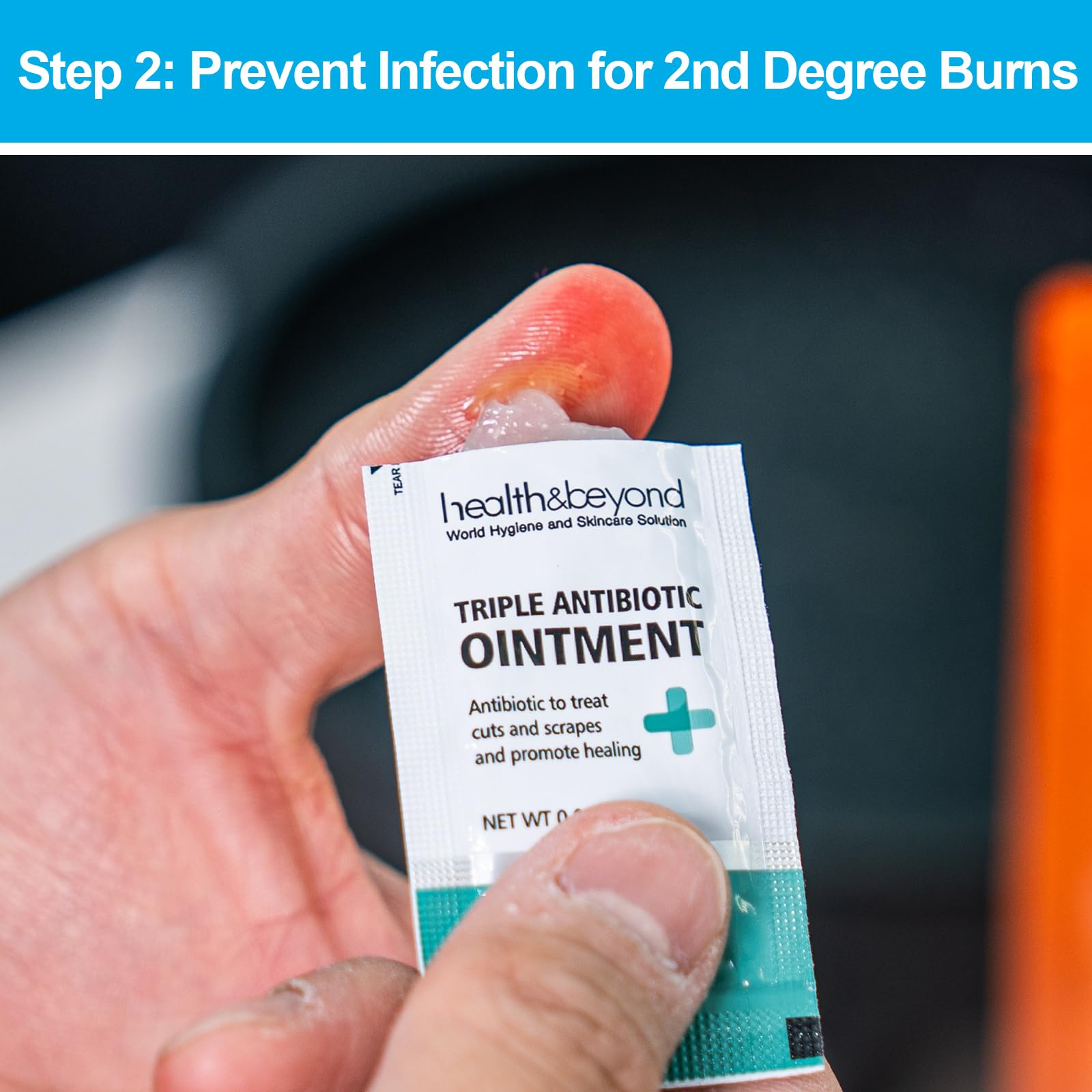 RHINO RESCUE non-adherent bandage and burn pads for gentle dressing