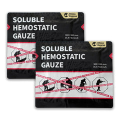 Rhino Rescue soluble hemostatic gauze dressing 4x35 inch stops bleeding quickly.