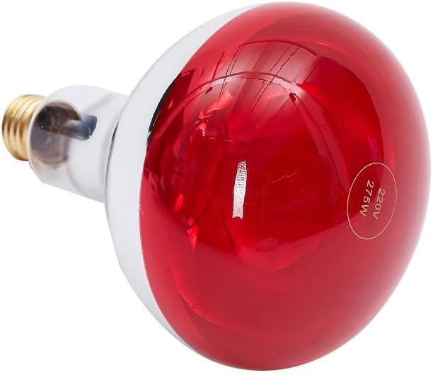Close-up of Rhmip glass bulb emphasizing quality and heat output