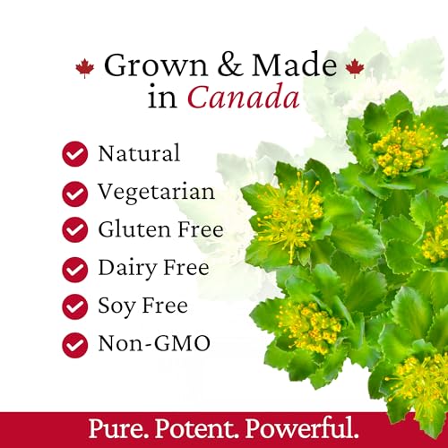 Rhoziva Rhodiola Rosea Canada-grown roots.