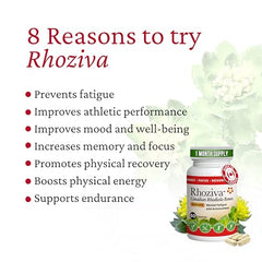 Rhoziva Rhodiola Rosea lot-number and quality seal.