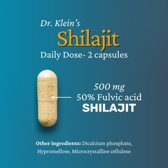 Rhoziva Shilajit lifestyle shot showing capsule with water