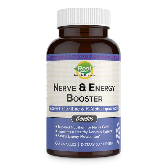 RHP ALA supplement bottle front with capsules signaling antioxidant support and energy balance