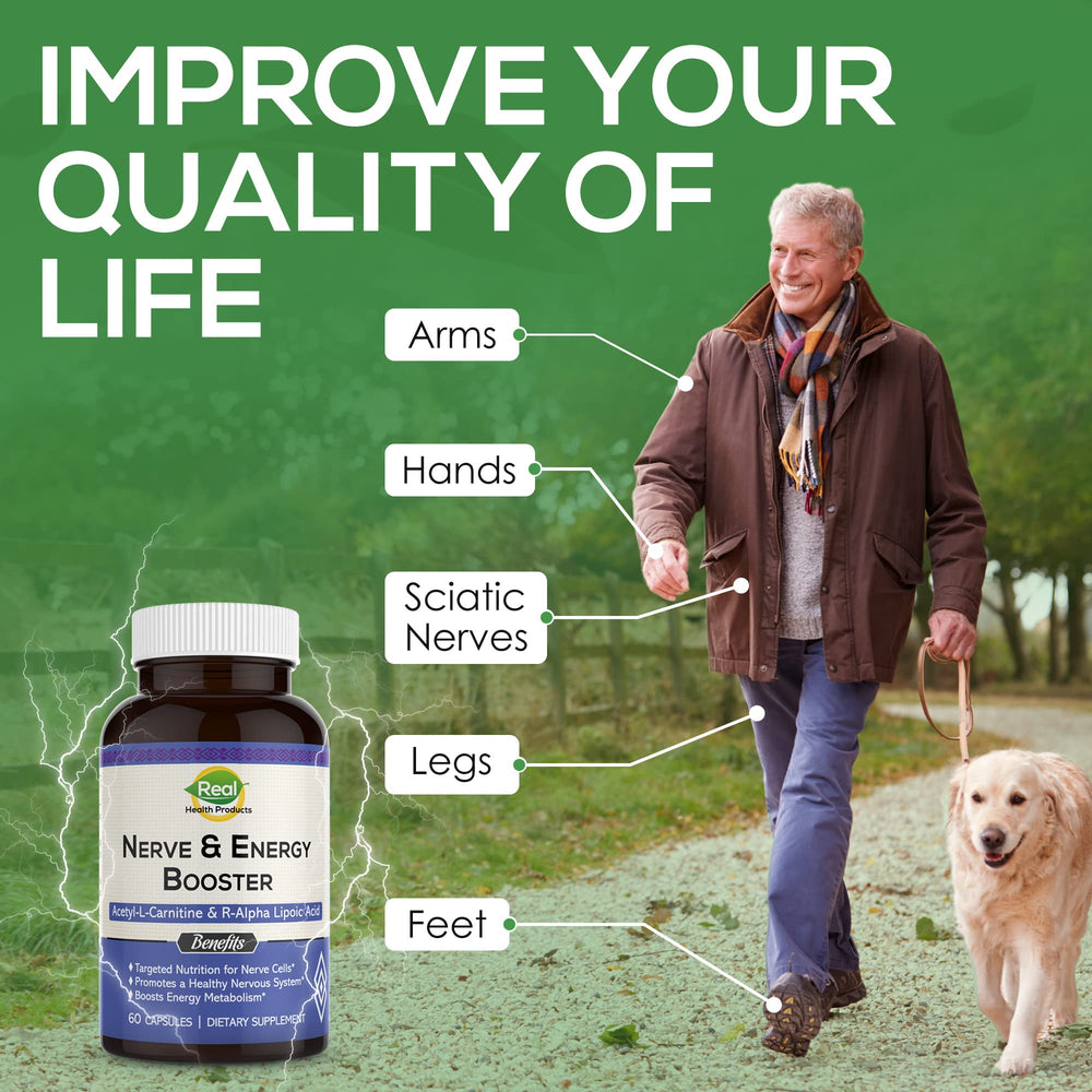 RHP ALA capsules with a glass, illustrating easy daily use
