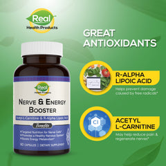 RHP ALA bottle label detail highlighting antioxidant properties and ingredients