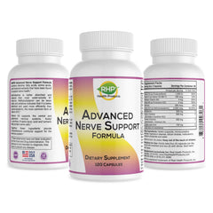 RHP Nerve Support packaging on desk setting