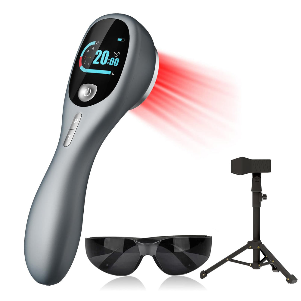 RICIAL handheld red light wand with stand for convenient at-home therapy sessions