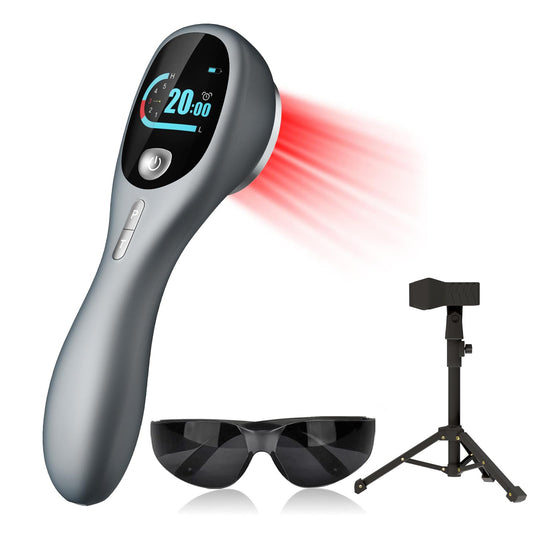 RICIAL handheld red light wand with stand for convenient at-home therapy sessions
