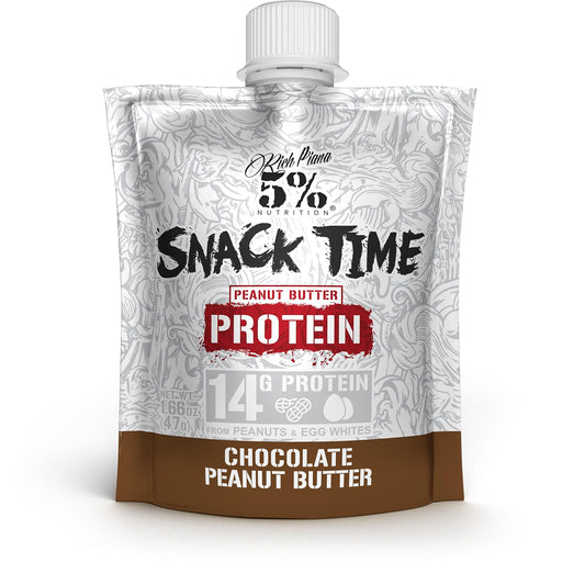 Rich Piana 5% Snack Time egg white protein snack pack convenient high-protein option