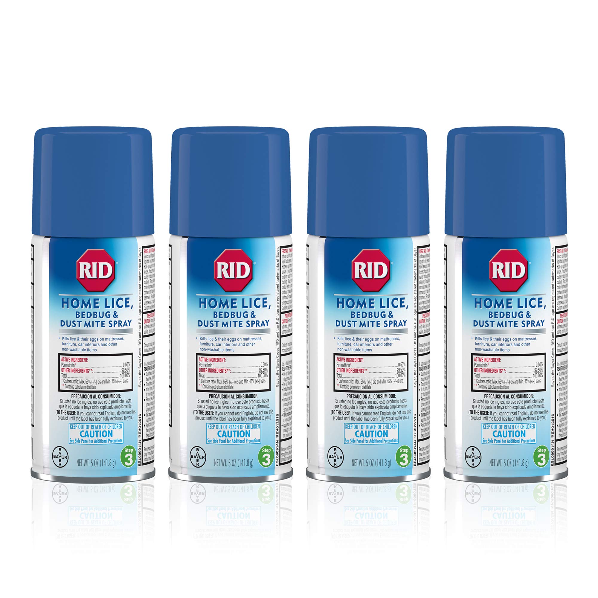 RID Home spray bottle close-up for quick, convenient pest treatment.