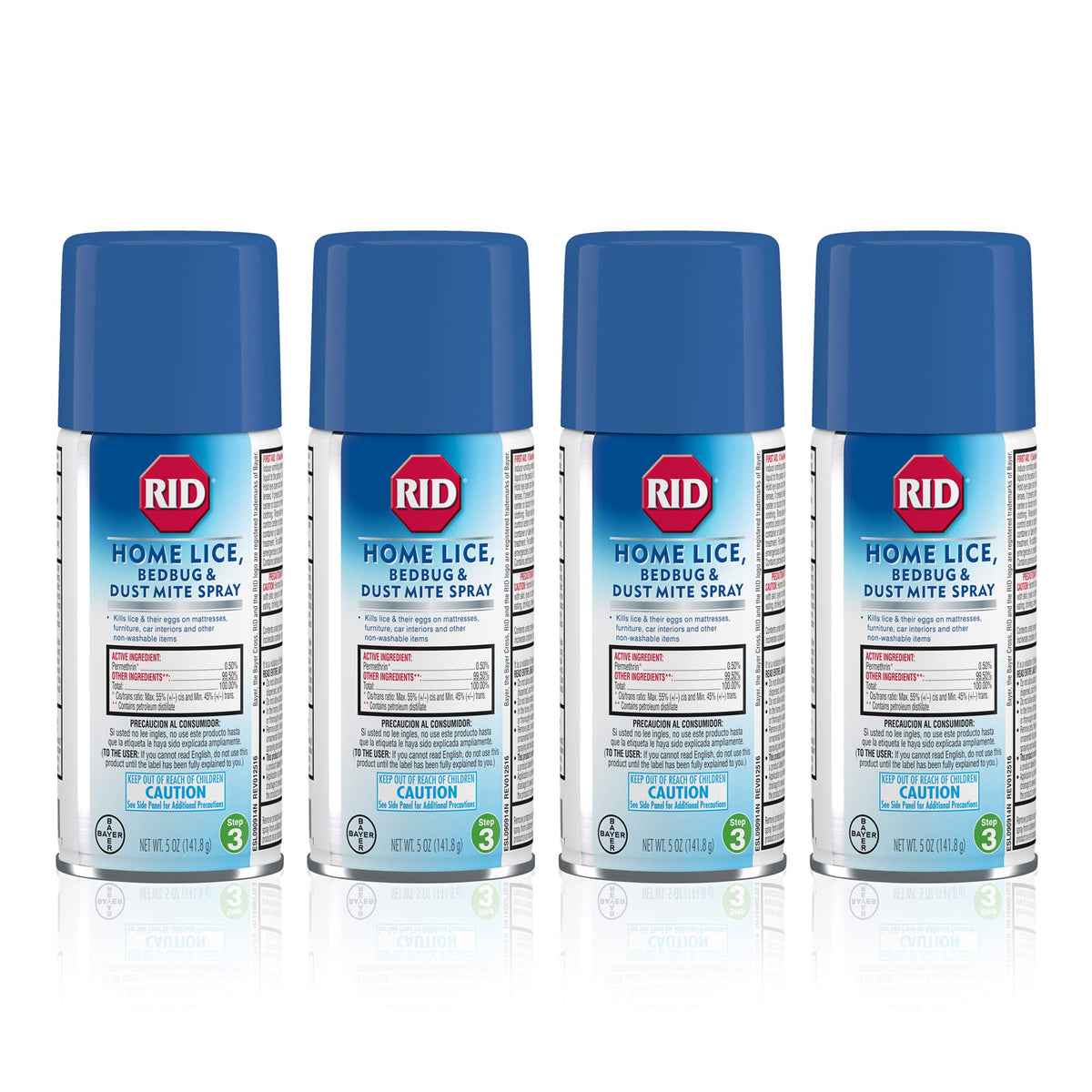 RID Home spray bottle close-up for quick, convenient pest treatment.