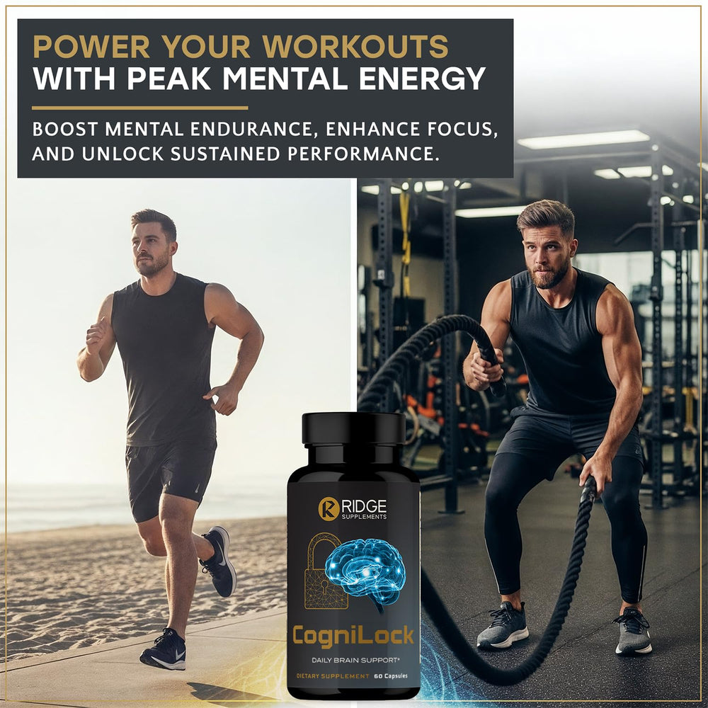 RIDGE SUPPLEMENTS CogniLock CognatiQ coffee fruit visual for learning support.