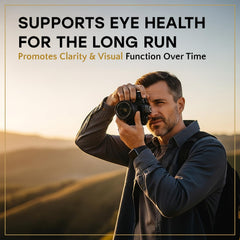 RIDGE EyeDefend bottle showcases lutein and zeaxanthin for macular support.