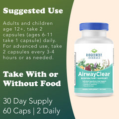 RidgeCrest AirwayClear perilla fruit image suggests omega-rich support for lungs.