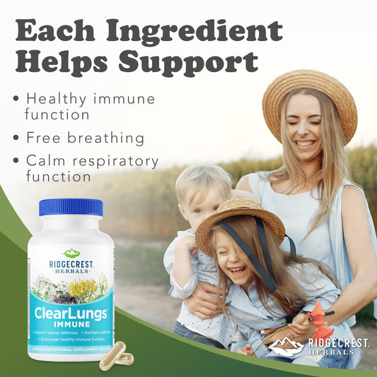 RidgeCrest ClearLungs Immune elderberry fruit imagery for immune support