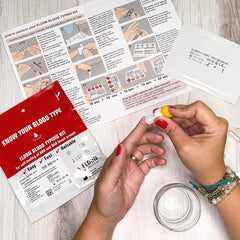Right For Your Type Original Home Blood Typing Kit results in minutes enable quick at-home insights.
