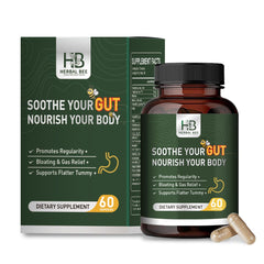 Rigma Herbal BEE Gut Health bottle promotes digestive balance