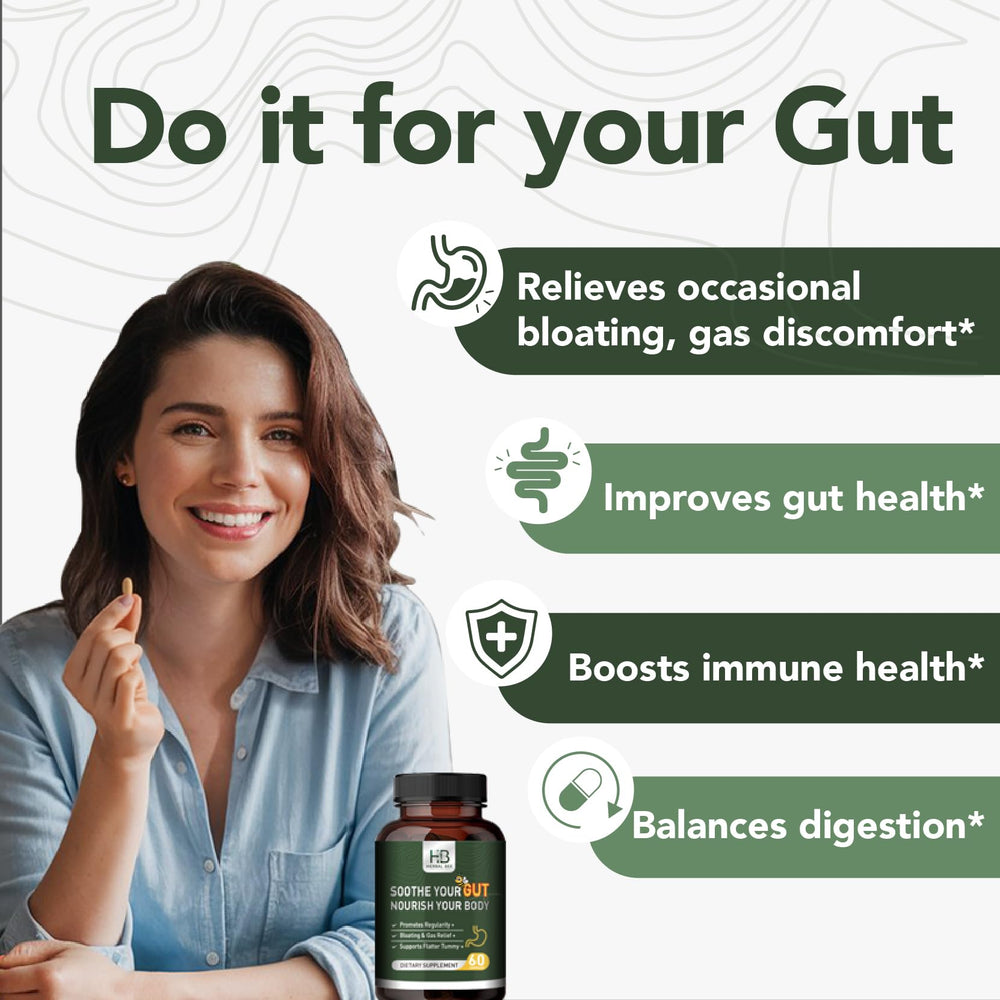 Rigma Herbal BEE Gut Health packaging showcases all-natural ingredients