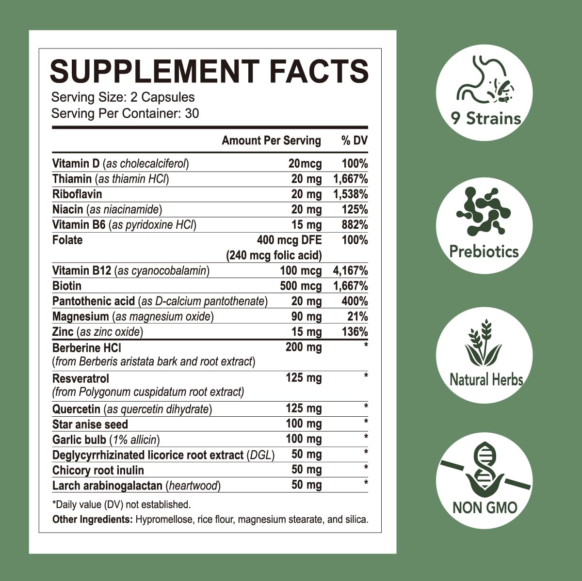 Rigma Herbal BEE Gut Health with meal hints at regularity support