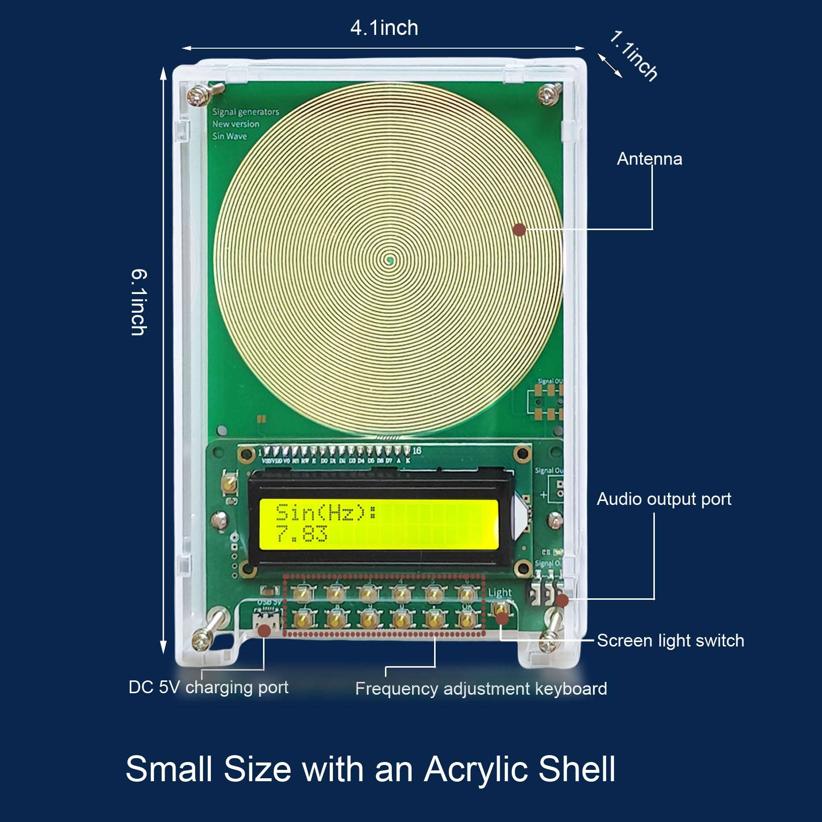 Rihveo USB-powered signal generator with compact design for easy use