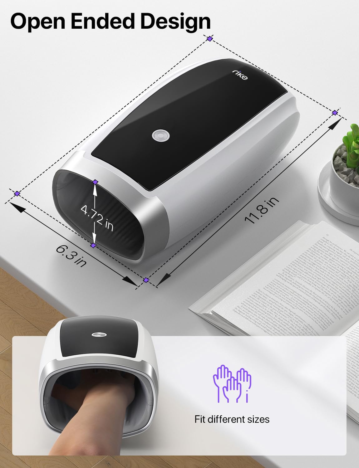 RIKE Hand Massager helps ease discomfort from arthritis and similar symptoms
