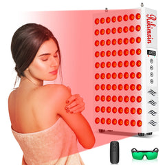 Rikimxin red light therapy panel front view for comprehensive full-body coverage