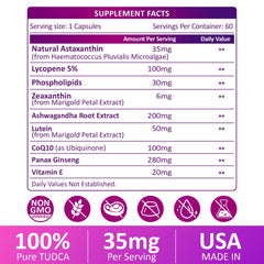 RimTuku Liposomal Astaxanthin promotes sustained energy and focus.