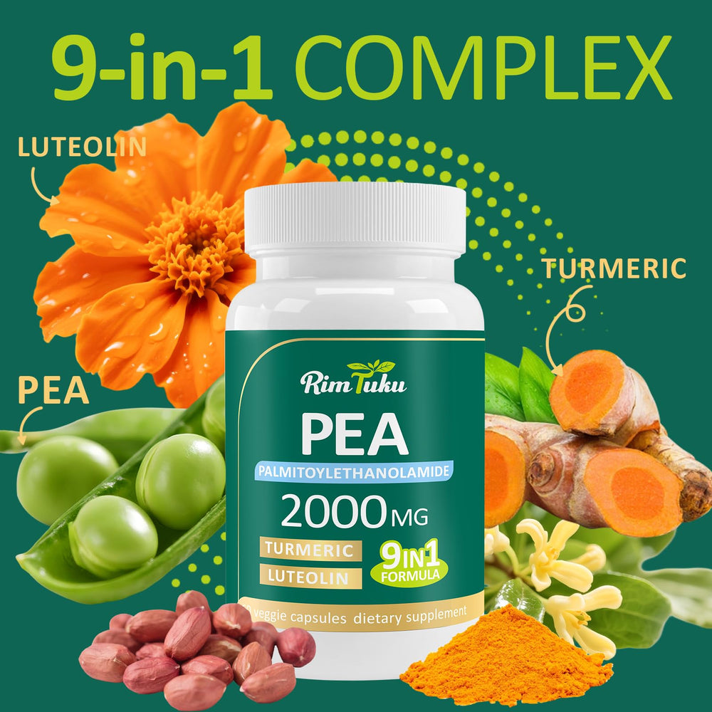 RimTuku Liposomal Pea bottle label showing ingredients and benefits