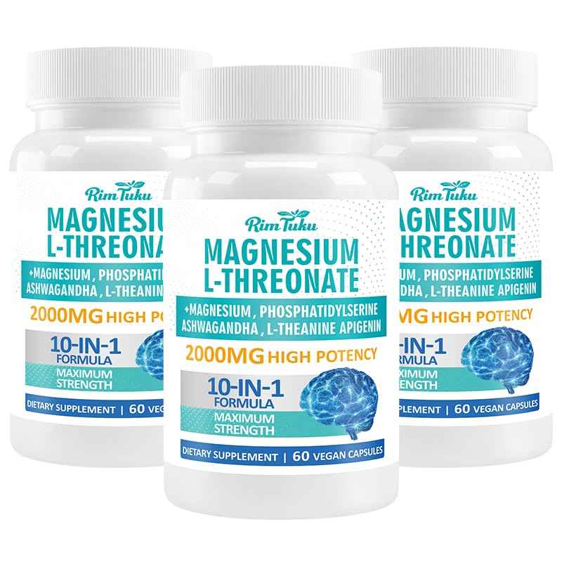 RimTuku Magnesium L-Threonate bottle with capsules for brain support.