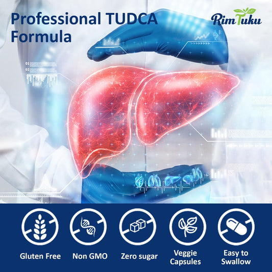 RimTuku TUDCA bottle pour - easy daily serving option