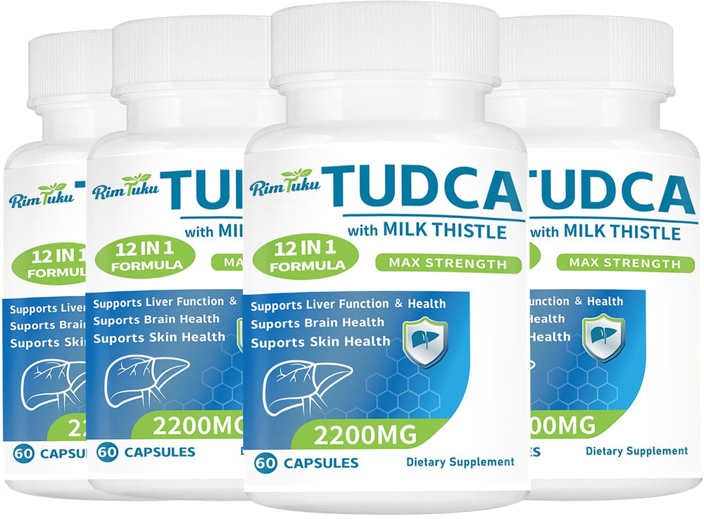 RimTuku Tudca Milk Thistle bottle closeup for liver support and premium purity.