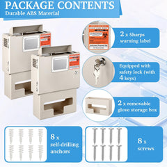 Ripeng locking cabinet with keys adds sharps storage security.