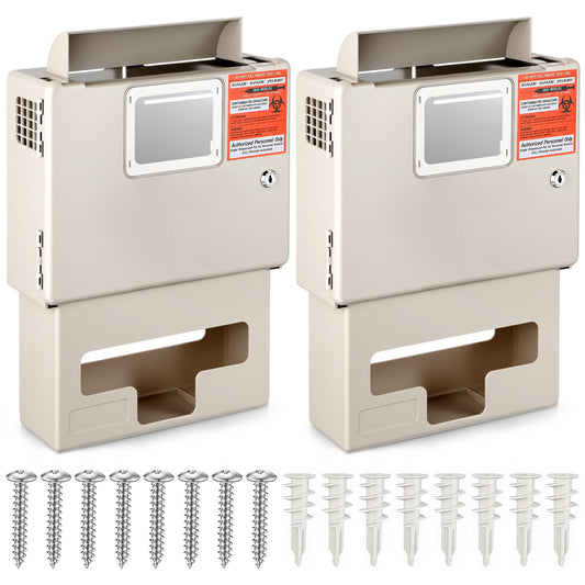 Ripeng wall-mount sharps cabinet 5qt, space-saving design for clinics.