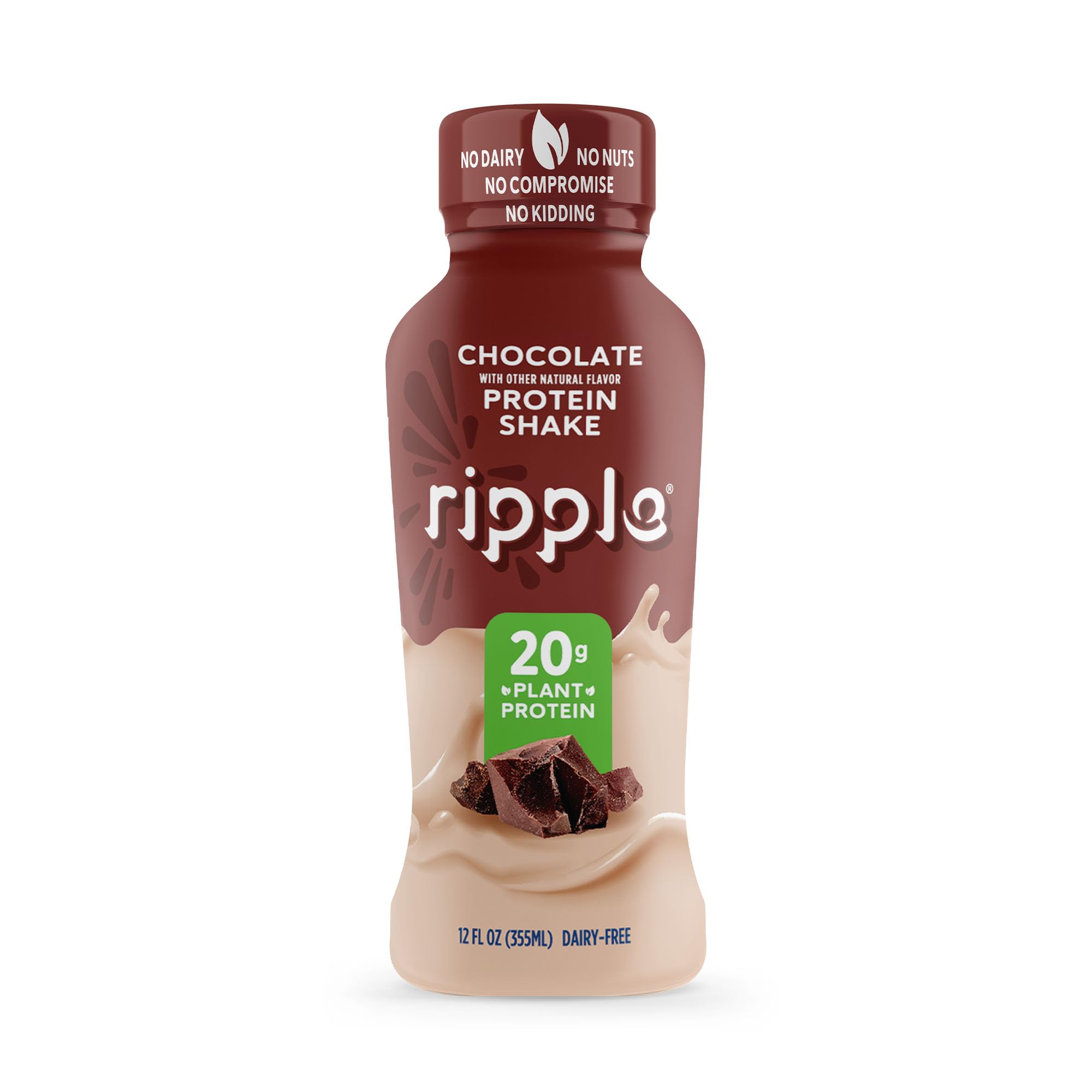Ripple Shakes nutrition panel highlights iron and calcium