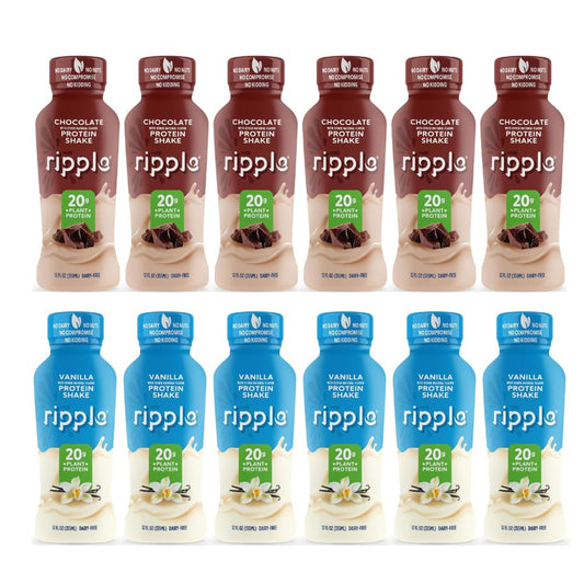 Ripple Shakes variety pack 12 oz for easy premade meals and snacks
