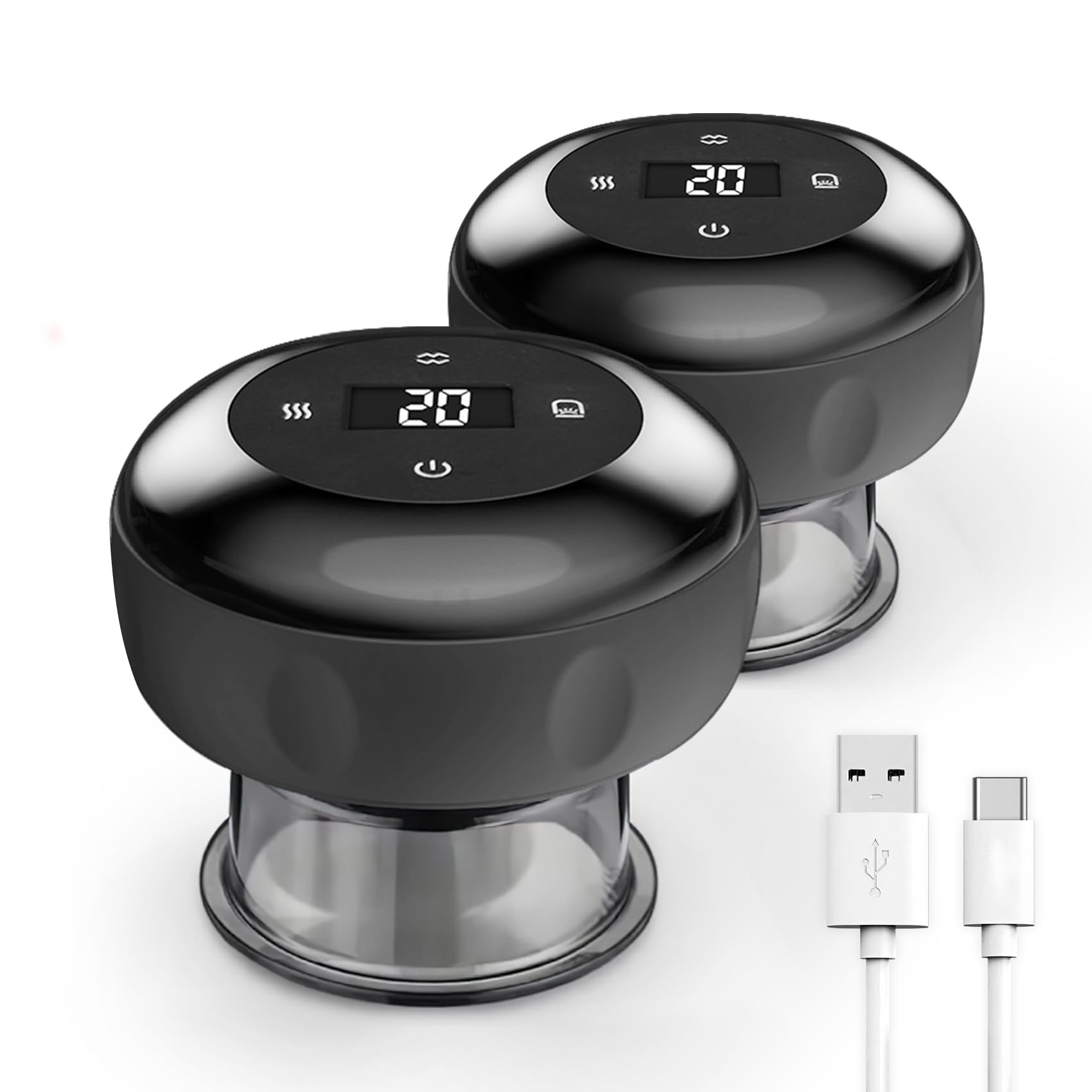 RIRC Smart Cupping Massager 4-in-1 front view for at-home muscle relief