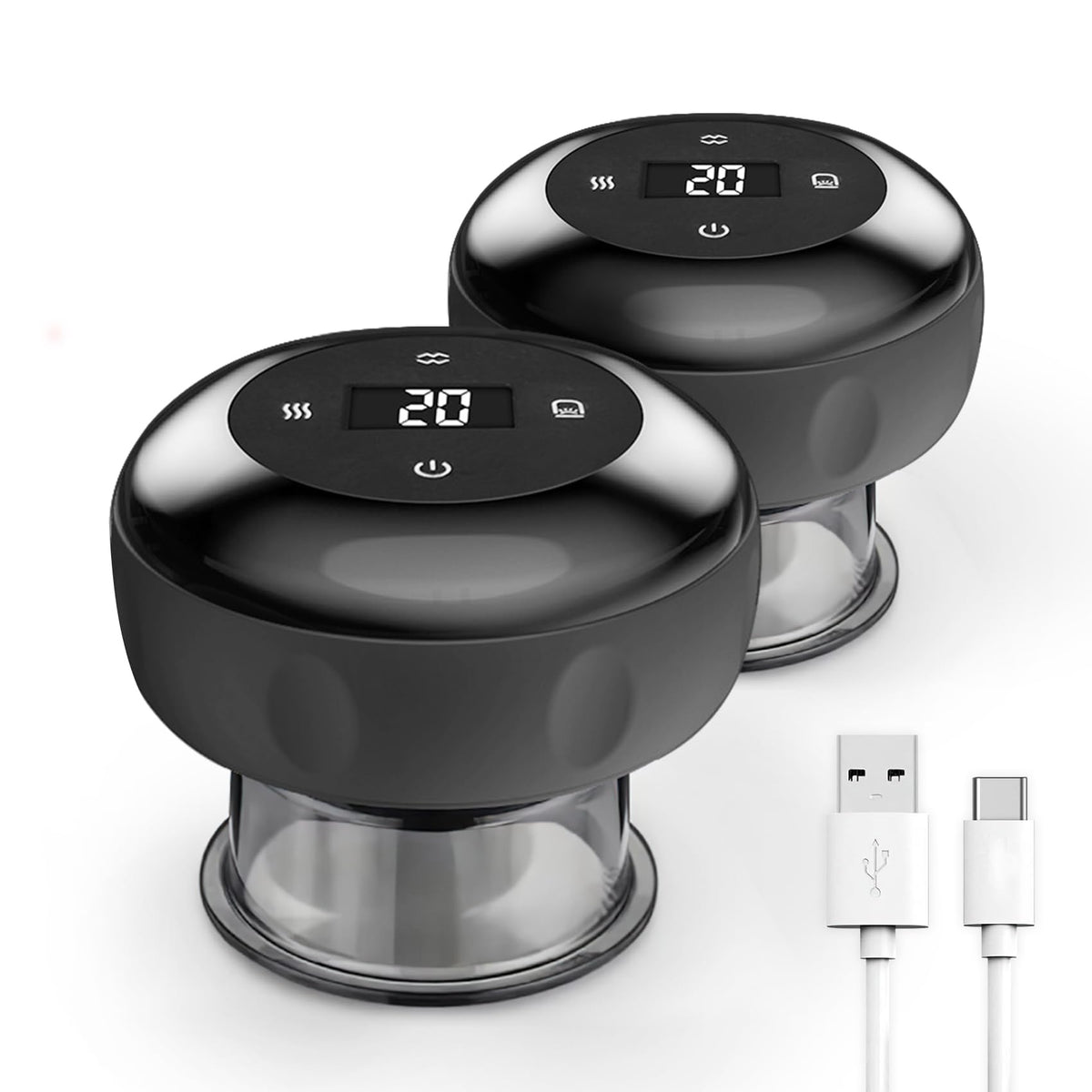 RIRC Smart Cupping Massager 4-in-1 front view for at-home muscle relief