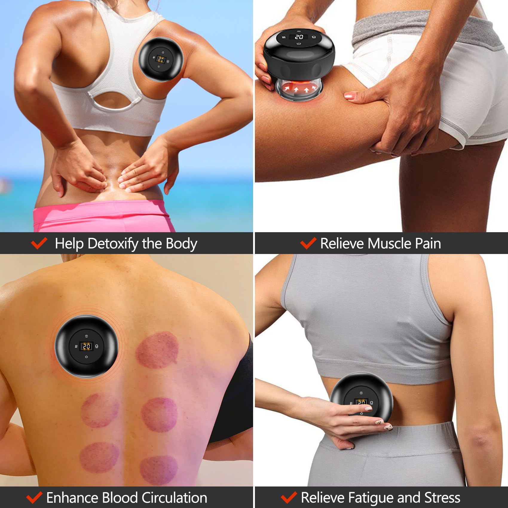 RIRC Smart Cupping Massager safety with temperature control