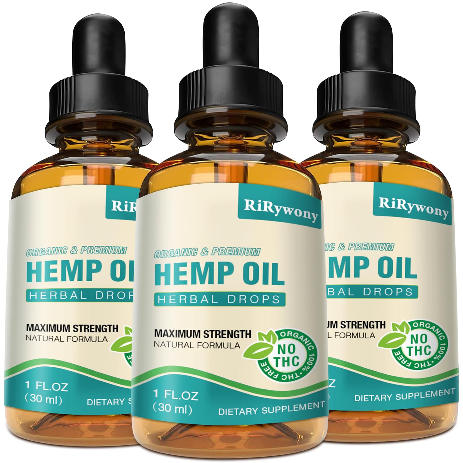 RiRywony Health 3 Pack Oil Drops bottle front view for everyday wellness