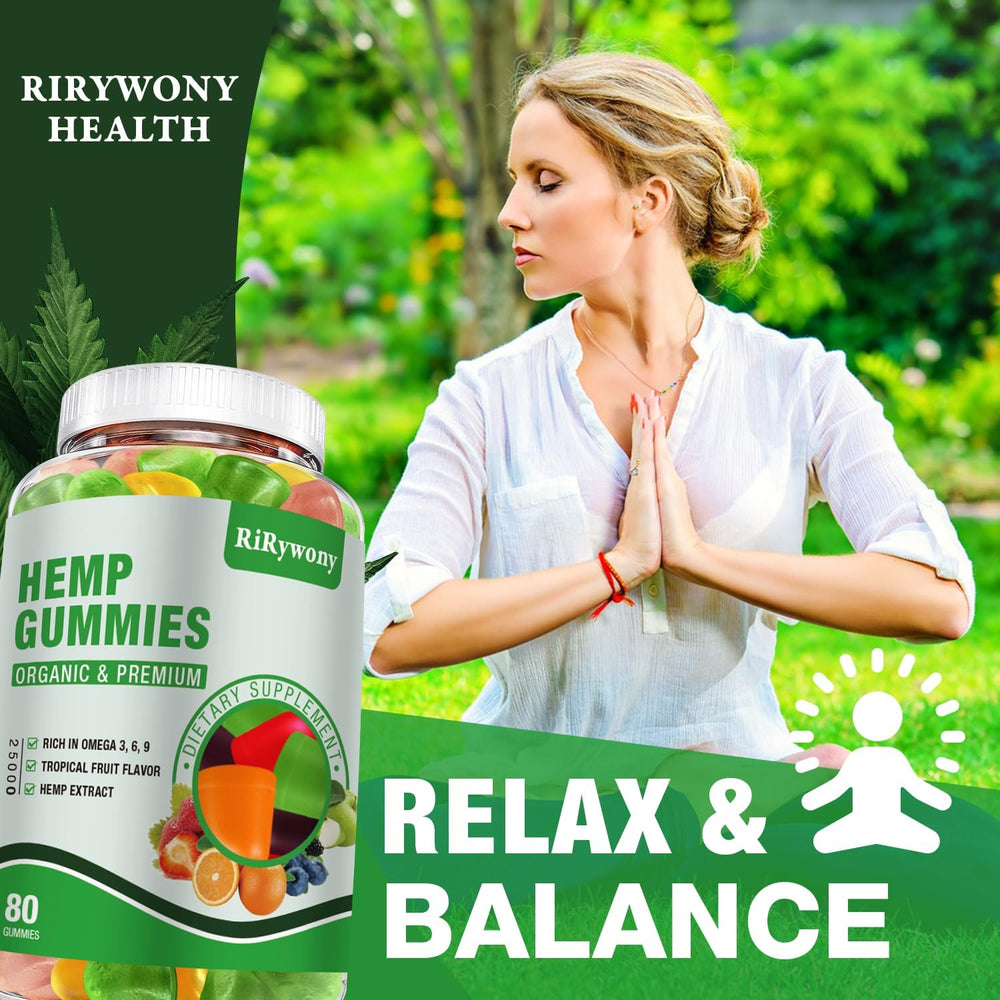 RiRywony Health Hemp Gummies fruit flavor close-up for natural taste.