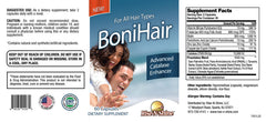 Capsules arranged in a row showcasing Rise-N-Shine BoniHair Catalase ease of daily intake