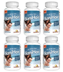 Rise-N-Shine BoniHair bottle front for daily hair vitality.